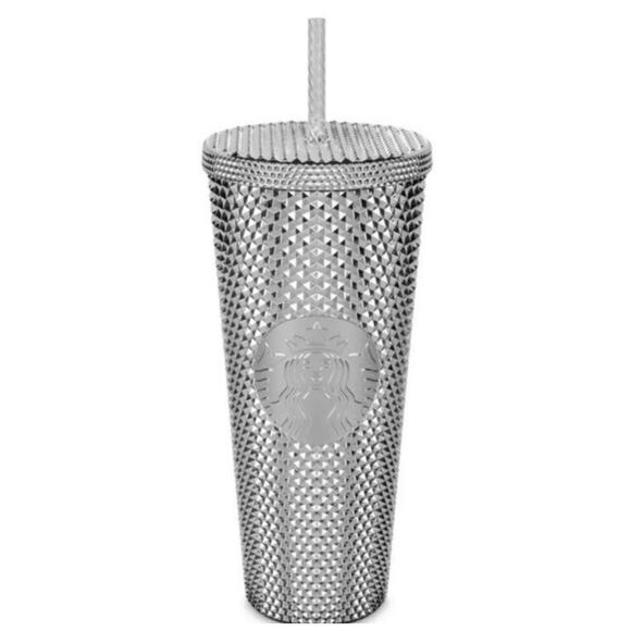 2023 Disney Parks 100th Anniversary Mickey Silver Studded Starbucks Tumbler Cup - Picture 3 of 7